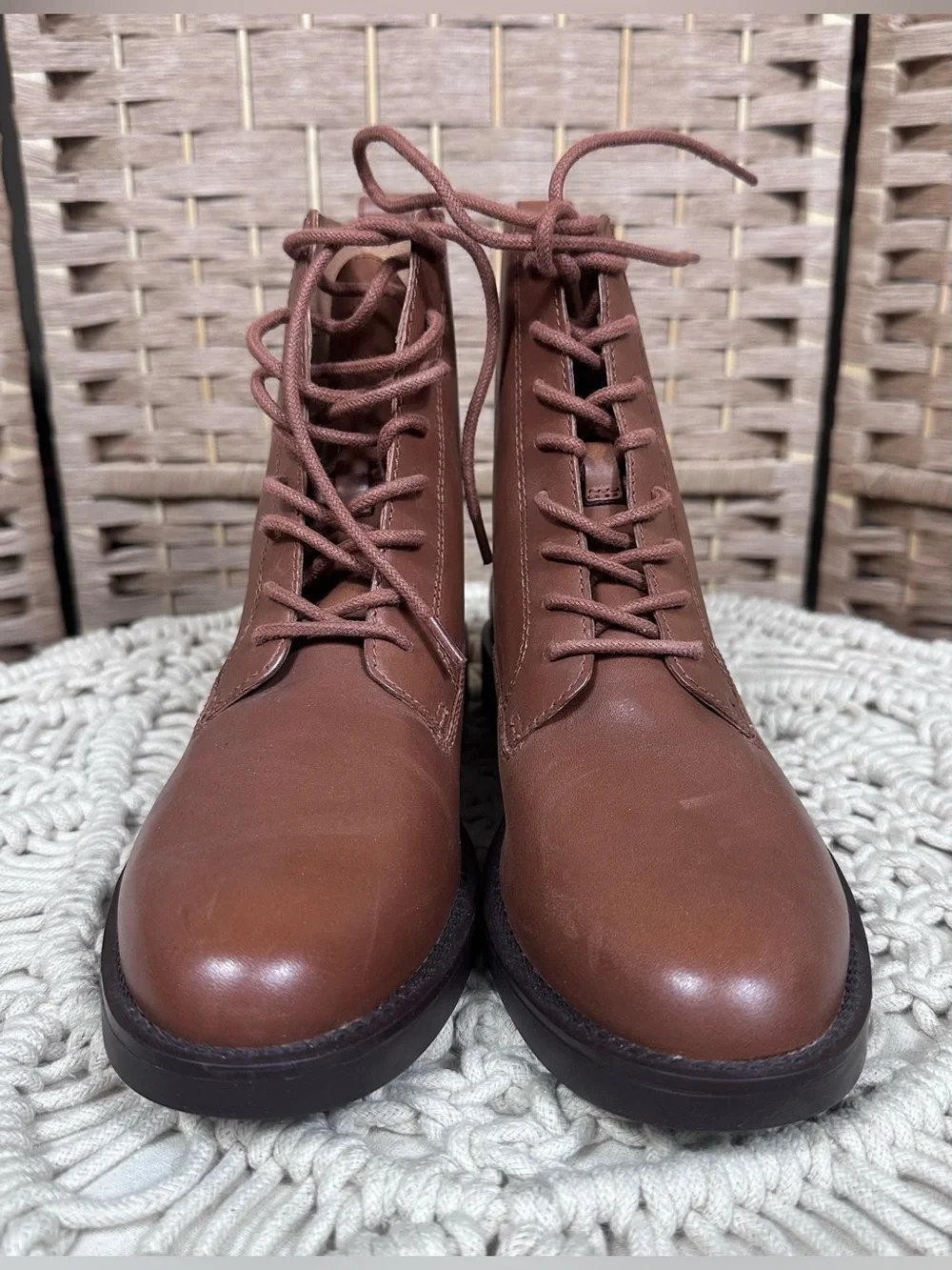 Madewell Evelyn Lace-Up Ankle Combat Boots - Size 8 - Picture 8 of 11